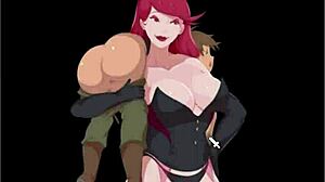 Scarlett tramples tower floor 1 in pantyhose femdom game