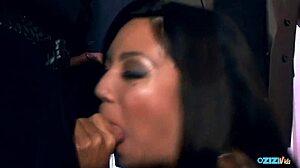 asian slut blowbanged deepthroat swallows every cum load