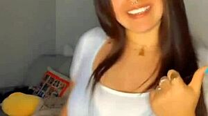 crossdresser slips see-through panties dances flashing banana bulge