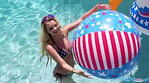 little cute blonde riley star, wanna get fucked hard at this party by gi joey?