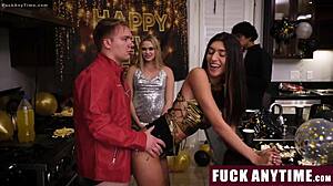 gang freeuse fucks blonde teen all new year long