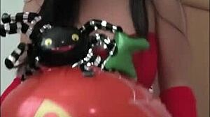 my devil costume turns me into innocent novice whore amateur style