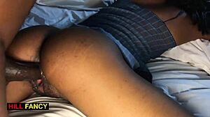 Sweet Black Student Barely Handles Massive Cock Raw Adventure
