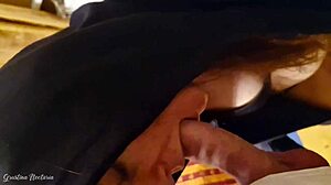 dude that hot hooded stranger just dropped to suck my throbbing cock closeup