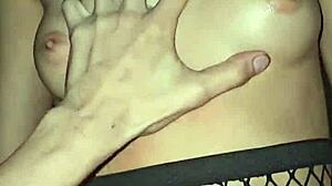 Delicious latina teen spreads for deep after-work fuck