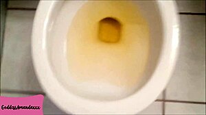 Kneel at Goddess's Feet as She Pisses on Her Toilet Dog