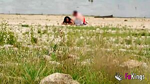Voyeur catches luna black x on beach ready for public latina pounding by black cock in homemade quickie