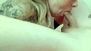 Shaved MILF Deepthroats Cock Then Swallows Homemade Cum Like Whore