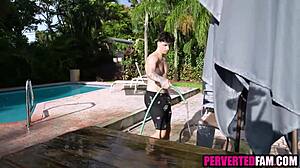 What secrets hide when horny petite stepsis lures stepbro into steamy shower fuck?