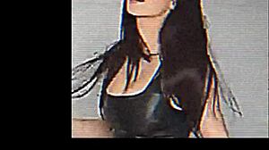 aesthetic girls hike skirts tease leather pussies up close