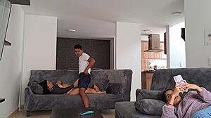 Girlfriend's Stepmom Sucks Cock In Lingerie Roleplay