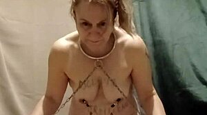 She plays humiliated french slave in homemade solo session with uro play and belt whacks on november 17th 2025