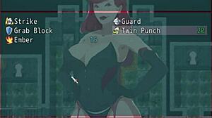 Scarlett tramples tower floor 1 in pantyhose femdom game