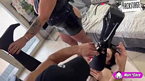 nemesi's wild bts from that spermaparty set, total chaos 😜🔥