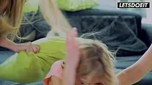 i crave rebecca volpetti emily cutie kinuski's lazy lesbian weekend romp