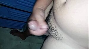 pinoy babe jerks me off post-shower with hot cumshot play