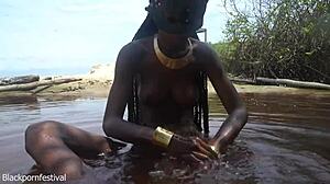 watching water drip from her perfect skinny tits so hot