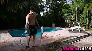 What secrets hide when horny petite stepsis lures stepbro into steamy shower fuck?