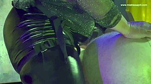 mistress april pegs bound slave in strapon humiliation