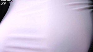 Busty Korean girlfriend roleplays in black stockings!