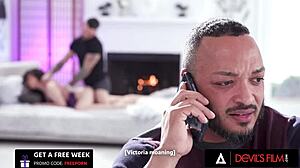 Victoria Voxxx Screams in Bisexual DP Threesome with Husband and Friend