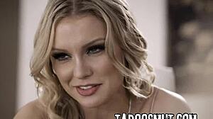 step-daddy interviews kenzie taylor carolina sweets in taboo lingerie casting threesome