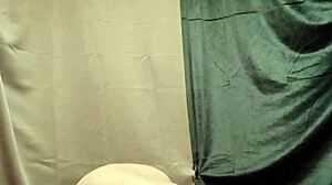 What if chained french maid's handcuffed solo session with belt uro and dildo hides more?