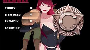 Scarlett tramples tower floor 1 in pantyhose femdom game