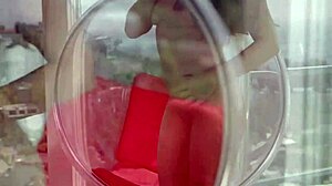 hey, watch teal conrad strip lingerie and rub her big clit to orgasm