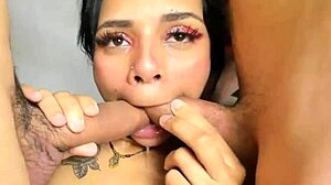 Latin Slut Devours Monster Cock in Orgy Sex Tape