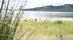 Voyeur catches luna black x on beach ready for public latina pounding by black cock in homemade quickie