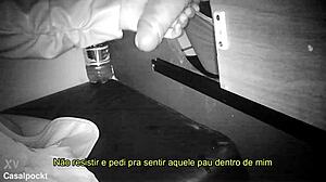 Gloryhole Tranny Takes Thick Cock Inside Cabin