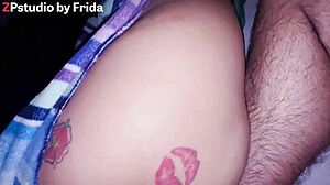 Huge Dildo Stretches Little Stepsister's Anal Hole