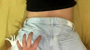 Amateur Fat Big Ass Girl Fucked Anal Bent Over Shorts On