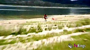 Voyeur catches luna black x on beach ready for public latina pounding by black cock in homemade quickie