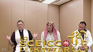 Redhead Italian squirts on huge cock during rimjob casting interview