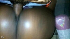 ebony babe's tattooed body rides monster bbc to cumshot explosion?