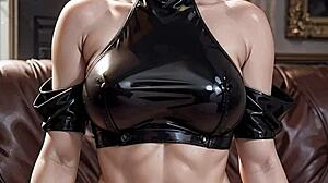 AI Busty Blonde Flashes Big Tits in High Fashion Public Thrill