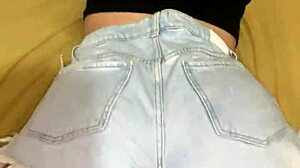 Amateur Fat Big Ass Girl Fucked Anal Bent Over Shorts On