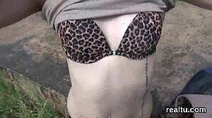 suggestive mall seduction strips adorable czech teen nympho for hardcore pov pounding