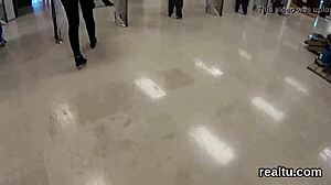 suggestive mall seduction strips adorable czech teen nympho for hardcore pov pounding