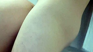 Secret Bathroom Quickie: Cute Latina Milf Bent Over Doggystyle Without Others Seeing