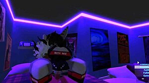 demon sneaks quickie sex romp with sexy shark girl in roblox furry world