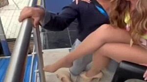 milf flaunts sexy nylon pantyhose legs