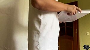 horny stepson pounds milf pussy doggystyle before her date