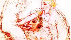 Vintage erotic art shows steamy retro scenes you crave?