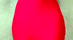 Watch this sexy African lady flash her big tits! 