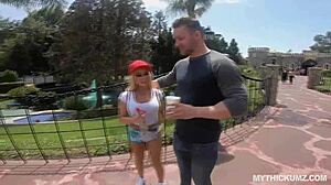 Thick PAWG milf gets DRILLED by random guy's BIG WHITE monster COCK