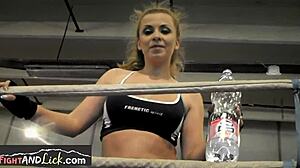 European Lesbian Babes With Big Natural Tits Wrestle Passionately In Panties.