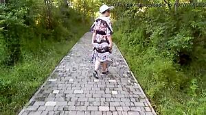 wanna see this hairy mature flash her beaver thru sheer dress?